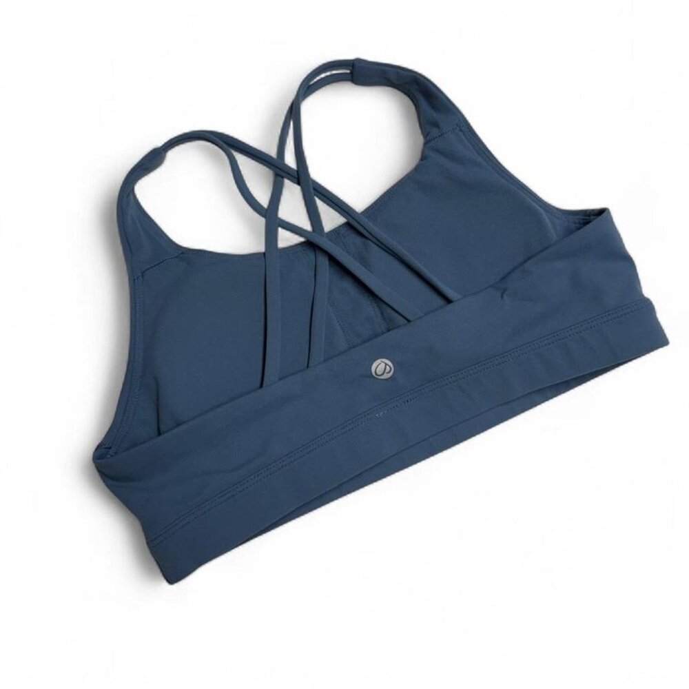 CRZ YOGA Navy Blue Strappy Sports Bra - Picture 4 of 5